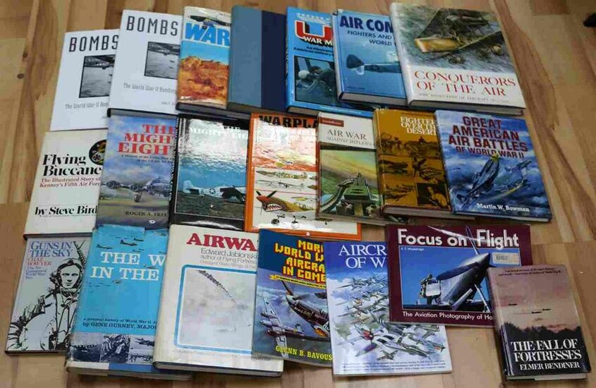 LOT OF 19 WWII ALLIED AXIS MILITARY AIRPLANE BOOKS