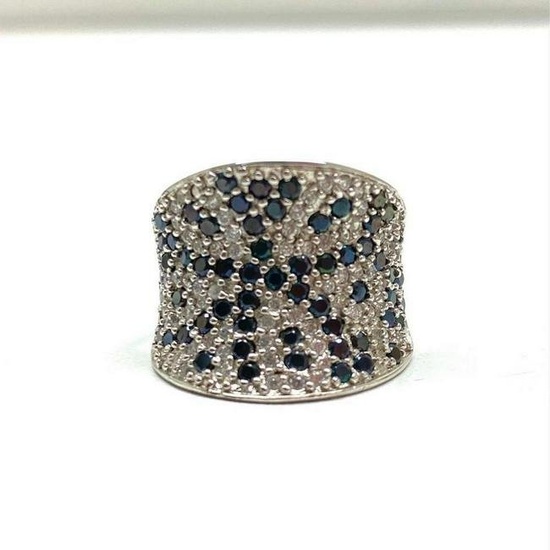 Ladies Simulated Diamond Ring with 925 Sterling SIlver Mount