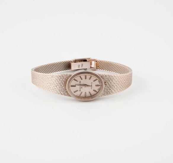 Lady's bracelet watch in white gold (750).