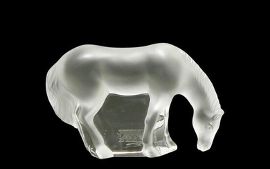 Lalique Crystal Figure of a Horse.