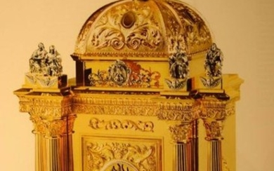 Large Baroque Cathedral Tabernacle + 50" tall, 29 3/4"