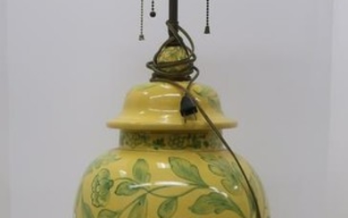 Large Lidded Jar Form Lamp