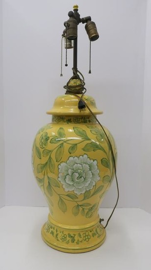 Large Lidded Jar Form Lamp
