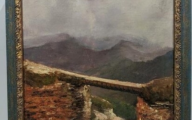 Lillian Reeseman Old Stone Bridge Oil Painting