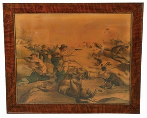 Lithograph of Custer's Last Stand.