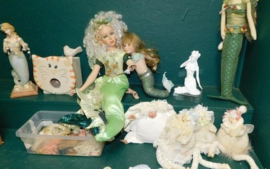 Lot Mermaid Decorative Items
