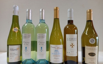 Lot de 6 bouteilles : 1 Côtes du Jura. 2012.... - Lot 27 - Enchères Maisons-Laffitte