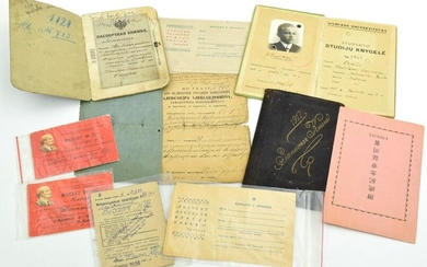 Lot of 10 Original 19th and Early 20th C. Documents