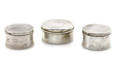 Lot of 3 Tiffany & Co Sterling Silver Pill Boxes