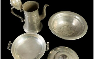 Lot of English and American Pewter