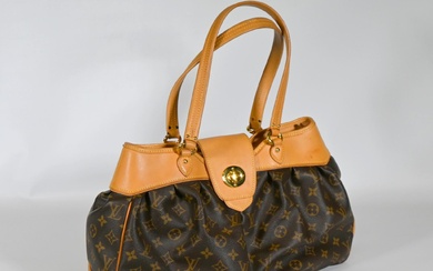 Louis Vuitton, sac à main "Boétie" à doubles anses en toile monogrammée et cuir couleur...