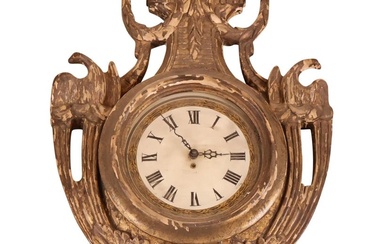 Louis XVI Style Giltwood Wall Clock