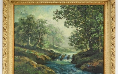 M. Kinoshita River Landscape Painting