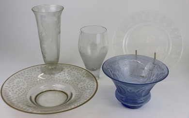 [MANETTE] Lot de verrerie comprenant un vase... - Lot 27 - Art Valorem