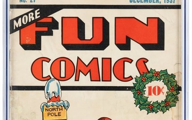 MORE FUN COMICS #27 * Christmas Cover