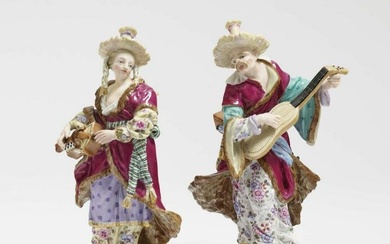 Malabar man and woman Meissen, after the model by