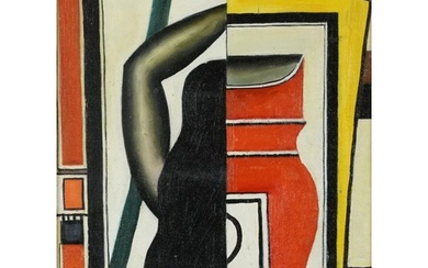 Manner of Fernand Leger - Abstract composition, French schoo...