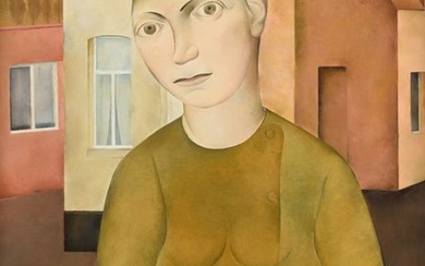 Mariëns I., the portrait of a girl, oil...