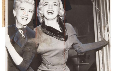 Marilyn Monroe | And Betty Grable Vintage Original Wire Photo