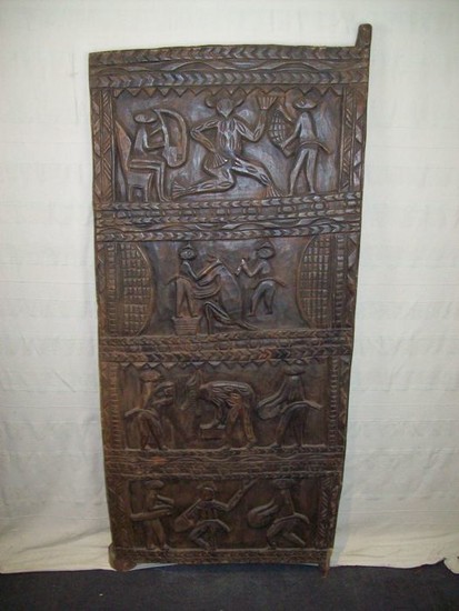 Memory door-ILEKUN- (1) - Wood - Speichertüre - yoruba - Nigeria