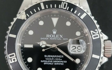 Mens Rolex Submariner Ref 16610 Date Automatic 2000s