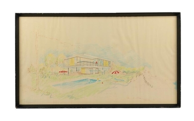 Mid Century Architectural Drawing