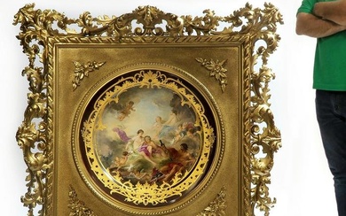 Monumental Framed Museum Quality Royal Vienna Charger