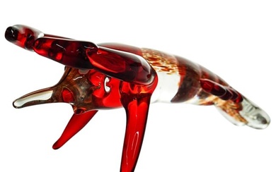 Murano Art Glass Lobster Figurine