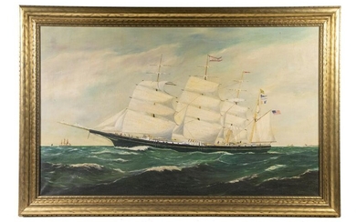 NAIVE SHIP'S PORTRAIT, CIRCA 1880
