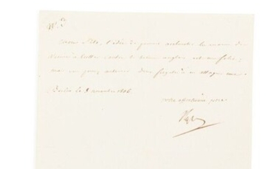 NAPOLEON Ier (1769-1821) L.S. dictée à Méneval... - Lot 27 - Baron Ribeyre & Associés