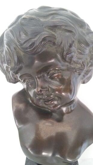 Naar voorbeeld van Duquesnoy - Bust, Sculpture - Bronze - Early 20th century