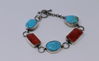 Native American Navajo Handmade Multi Color Bracelet By