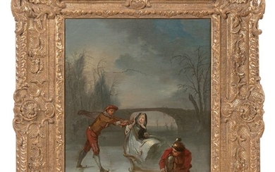 Nicolas LANCRET (Paris 1690 - 1743) Décembre Toile 40 x 32,5 cm Provenance : Vente...