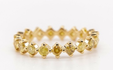 No Reserve Price - 1.18 tcw - 14 kt. White gold - Ring Diamond