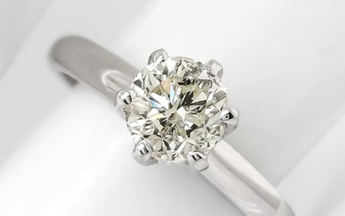 *No Reserve Price* 1.22ct Diamond Ring - 14 kt. White gold - Ring