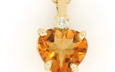 No Reserve Price - Necklace with pendant - 18 kt. Yellow gold Diamond