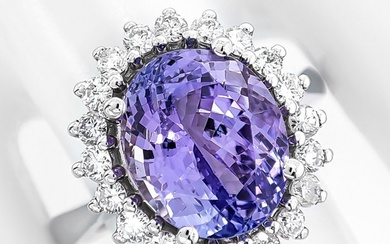 No Reserve Price - Ring White gold - 4.70 tw. Amethyst