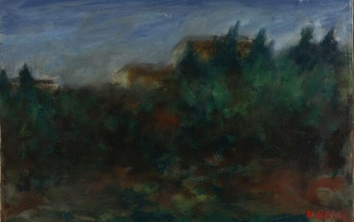 OTTONE ROSAI (1895-1957) Paesaggio con alberi