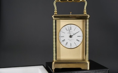 Officer's travel clock - l'épée - Antique Brass - 1980-1990