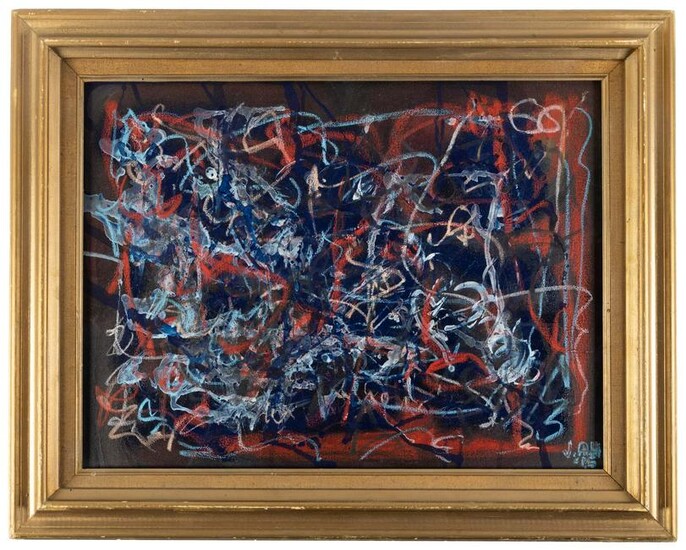 Original abstract painting by Jack Hirschman
