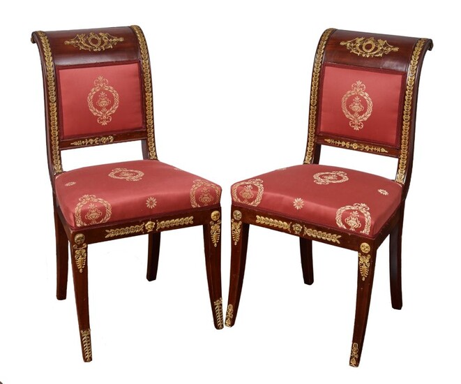 Paar Empire-Stühle, Frankreich, um 1800