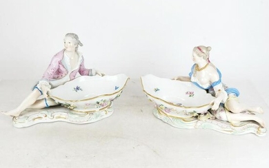 Pair of Meissen Sweetmeat Dishes