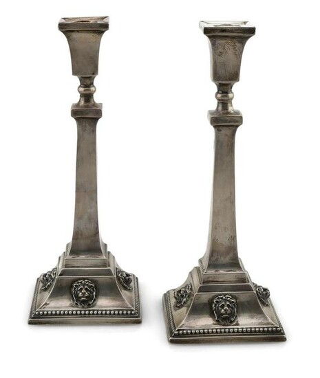 Pair of Sterling Silver Candle Stick Holders