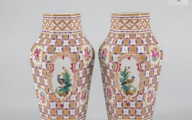 Pairs Importamt France Sevres Enameled Porcelain Vase