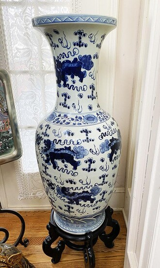 Palace Size Blue and White Vase, RM2A