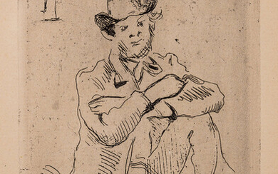 Paul Cézanne (1839-1906) Guillaumin au Pendu (Cherpin 2)