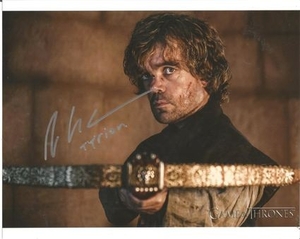 Peter Dinklage Game of Thrones hand signed 10x8 photo. This beautiful hand signed photo depicts Peter Dinklage as fan favourite...
