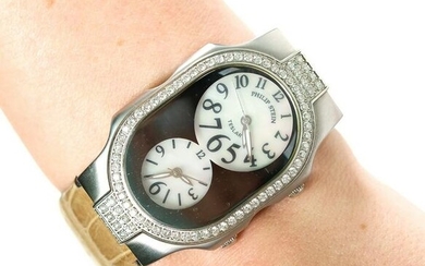 Philip Stein Teslar Diamond Bezel MOP Watch