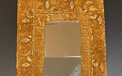 Pierre Casenove - Miroir en bronze coulé avec FONDICA circa 1990