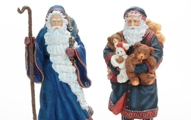Pipka Limited Edition "Father Christmas" and "Teddy Bear Santa" Figurines